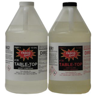 Fasco 39 Clear Gloss Table Top Epoxy