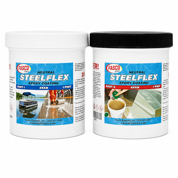 FASCO 9XN Steel Flex Epoxy Coating Neutral Quart Kit