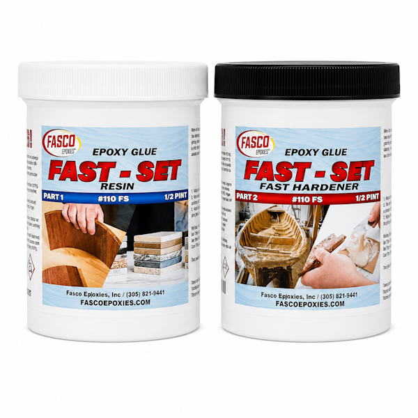 Fasco 110 Fast Set Epoxy Glue Pint Kit