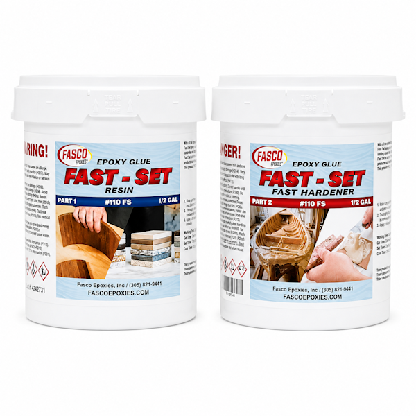 Fasco 110 Fast Set Epoxy Glue Gallon Kit