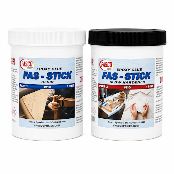 110 Fas-Stick Epoxy Glue Quart Kit