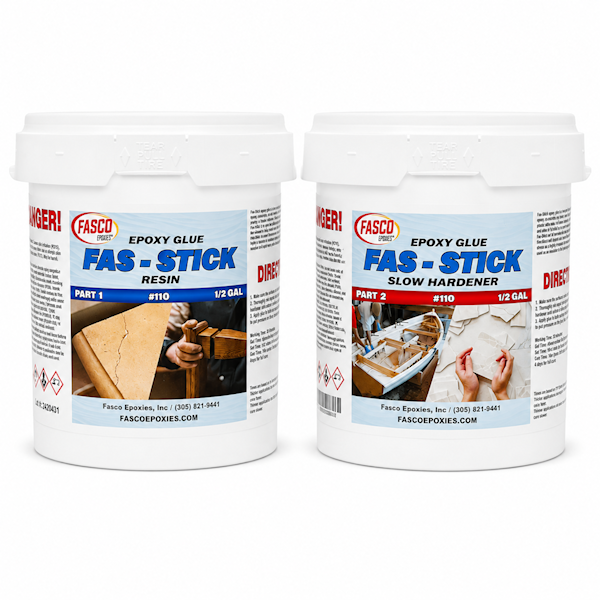 110 Fas-Stick Epoxy Glue Gallon Kit