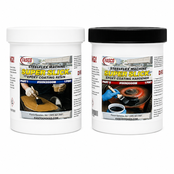 Super Slick 9XN2000M Epoxy Coating for Machinery Quart Kit