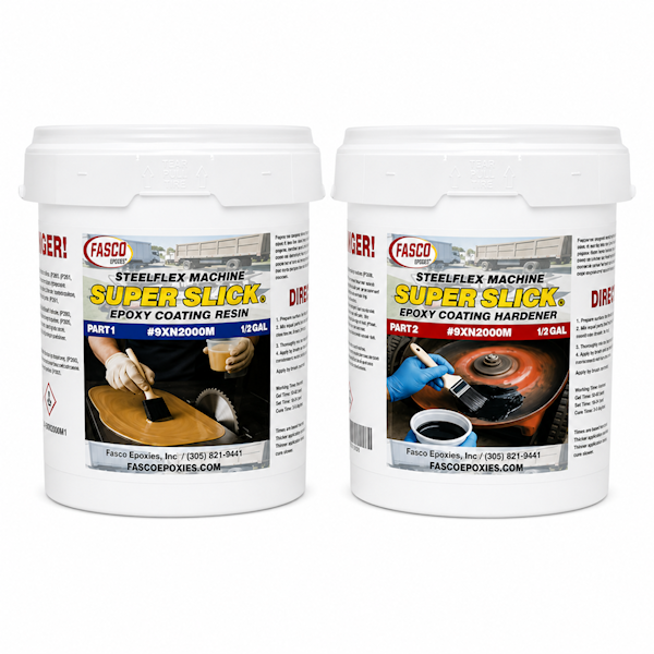 Super Slick 9XN2000M Epoxy Coating for Machinery Gallon Kit
