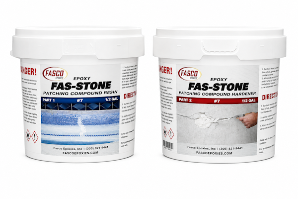7 Fas-Stone Epoxy Patching Compound Gallon Kit (Case)